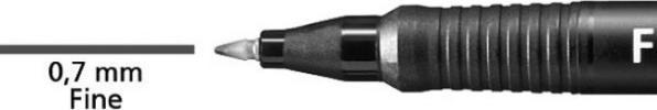 Produktbild STABILO OHPen universal Folienstift permanent (Schwarz, 0.70 mm, 1 x)