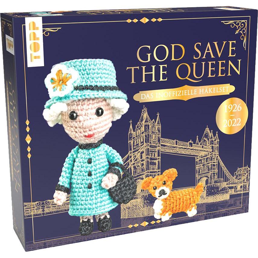 Thumbnail - Topp Häkelset "God save the Queen", Handarbeitsset, Mehrfarbig