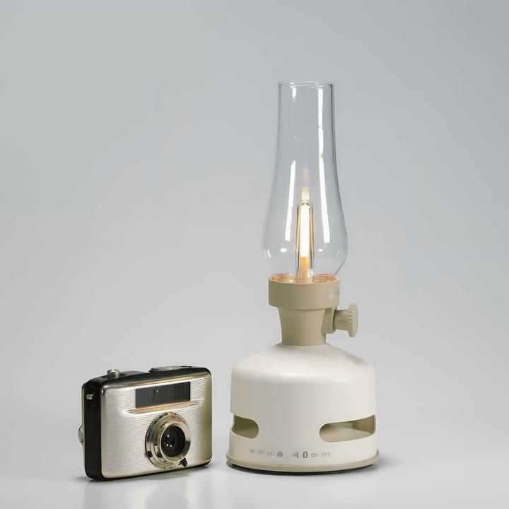 Image du produit MoriMori Lampe design avec haut-parleur (blanc perle)