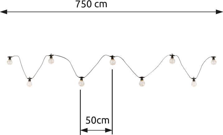 Actual product image Globo LED fairy lights (7.50 m)