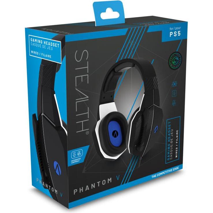 Thumbnail - Stealth Phantom V (Kabelgebunden), Gaming Headset, Schwarz, Blau, Weiss