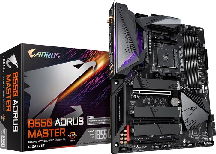 Produktbild Gigabyte B550 Aorus Master (AM4, AMD B550, ATX)