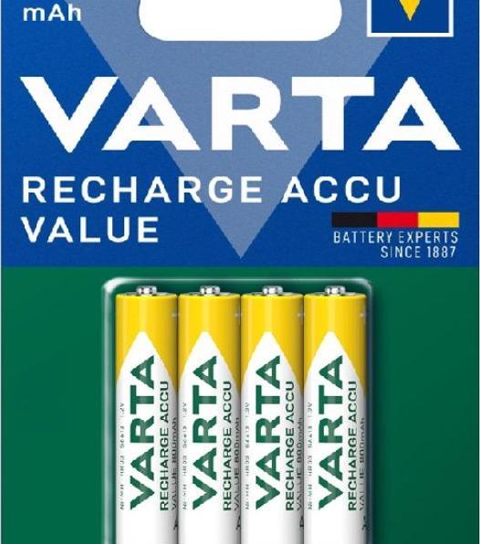 Produktbild Varta Rechargeable Accu (4 Stk., AAA, 800 mAh)