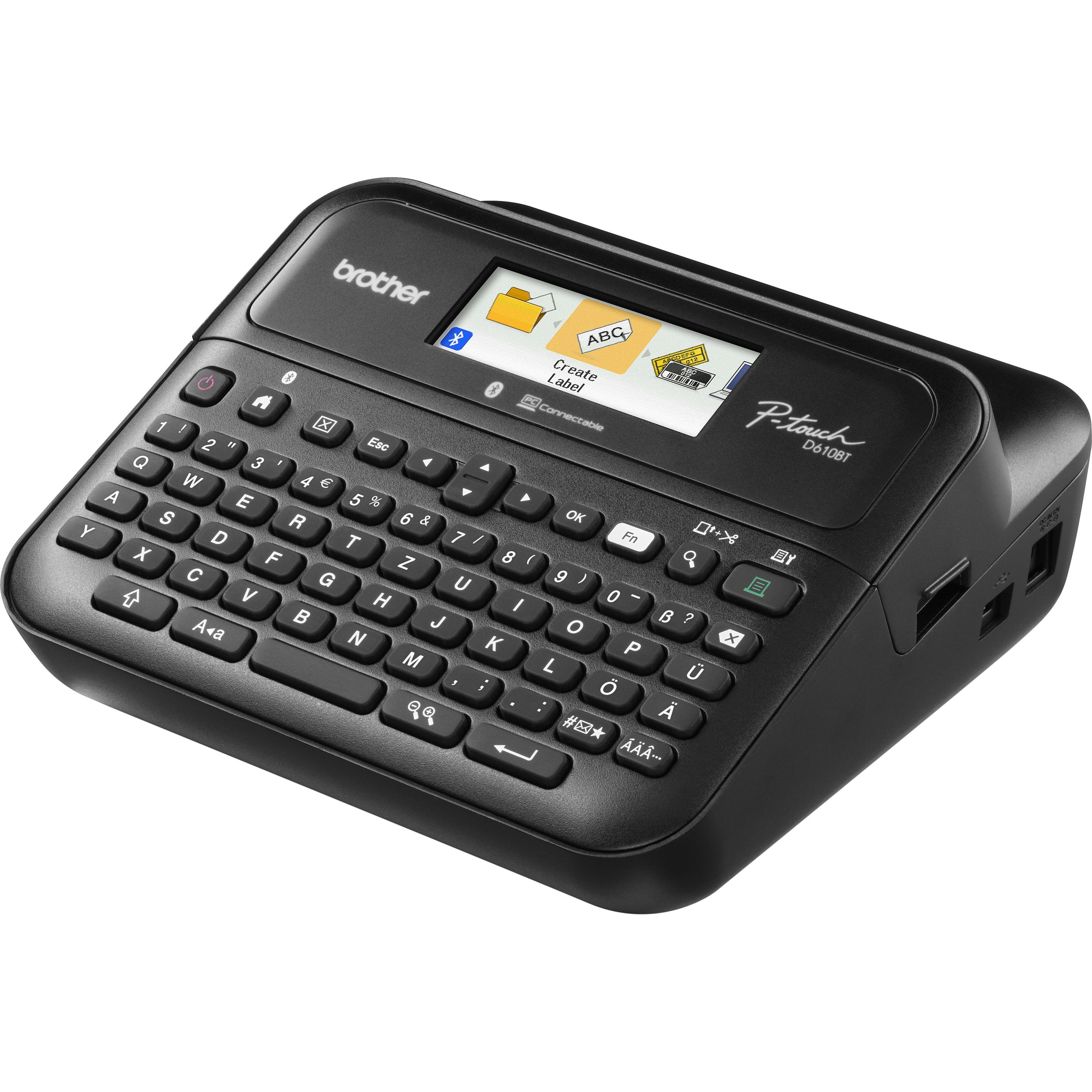 Brother P-touch D610BTVP, Beschriftungsgerät, Schwarz