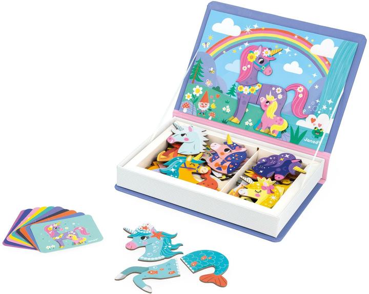 Image du produit Janod Livre magnétique Licornes (Allemand, Anglais, Français, Italien, 3 - 8 Années)