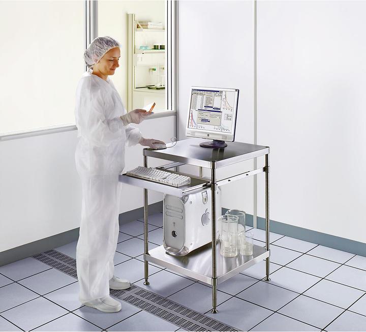 Produktbild Certeo Reinraum-PC-Arbeitstisch (61 x 61 x 87 cm)