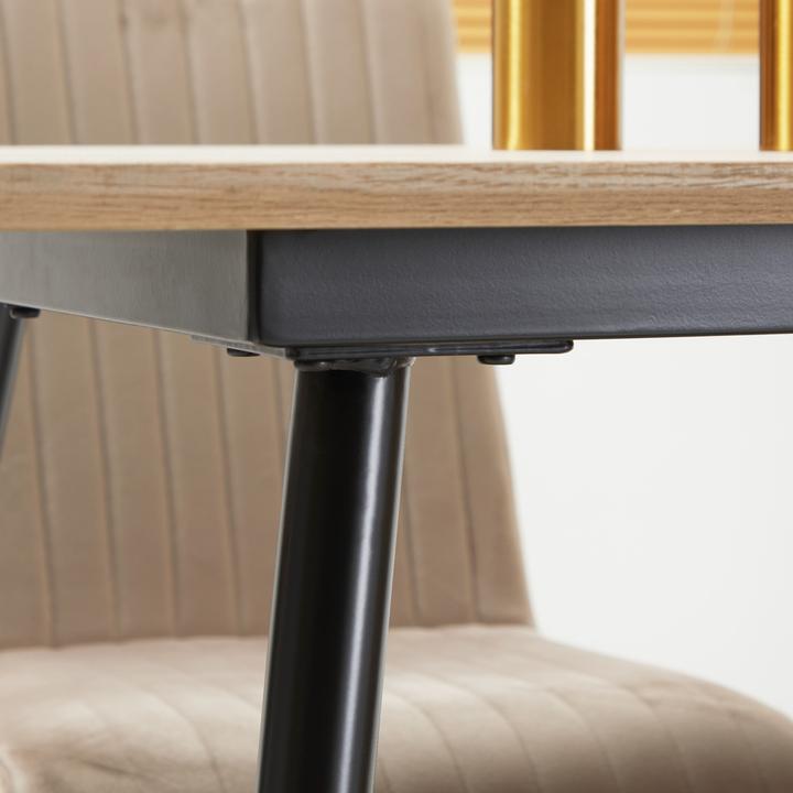 Produktbild Homcom Esstisch mit Stahlbeinen