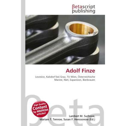 Thumbnail - Adolf Finze, Ratgeber von Lambert M. Surhone, Mariam T. Tennoe, Susan F. Henssonow
