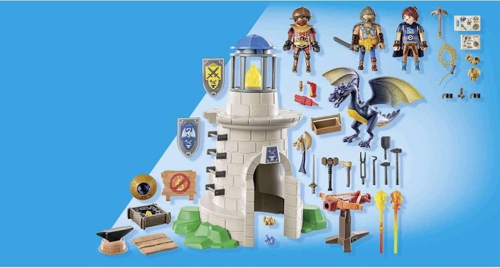 Image du produit Playmobil Tour du chevalier avec forgeron et dragon (71483, Playmobil Novelmore)