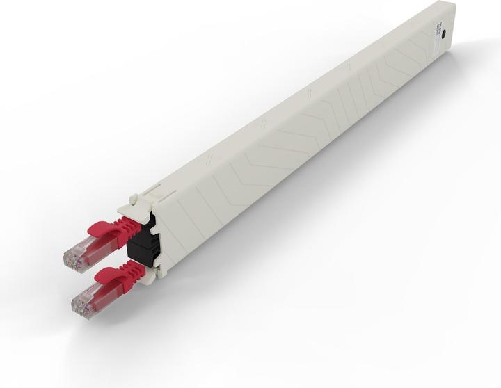 Produktbild PATCHBOX one / Cassette / 8RU / Cat 6A, UTP, 0.8 m, Grün (U/UTP, UTP, CAT6a, 0.80 m)