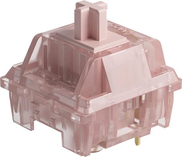 Image du produit Akko Haze Pink Silent Switch, mécanique, 3 broches, linéaire, MX-Stem, 43g - 45 pièces