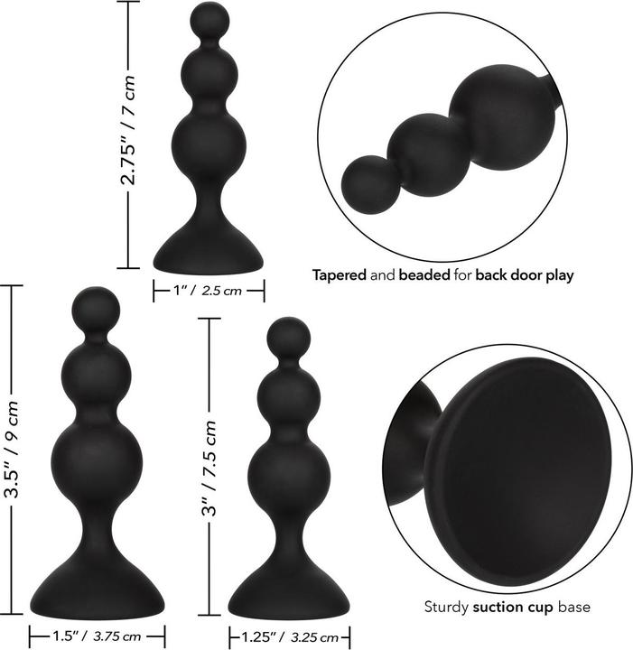 Produktbild CalExotics Silicone Beaded Anal Kit