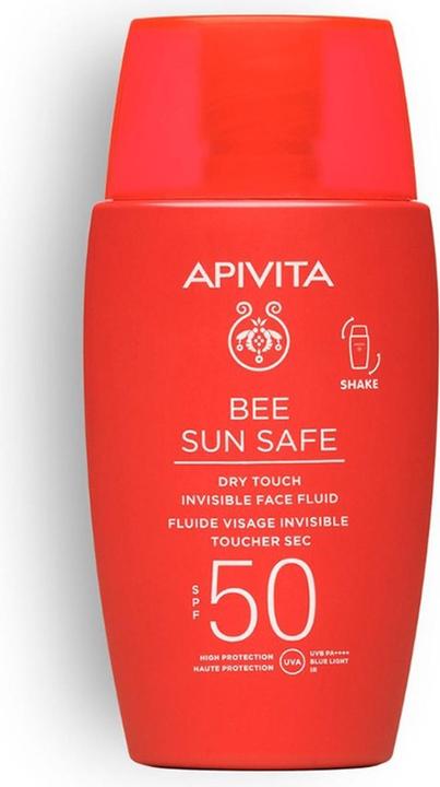 Actual product image Apivita Bee Sun Safe Facial Invisible Dry Touch Spf 50 (Sun cream face, SPF 50, 50 ml)