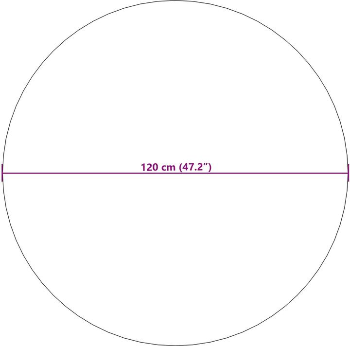 Produktbild vidaXL Bereichsteppich (120 cm)