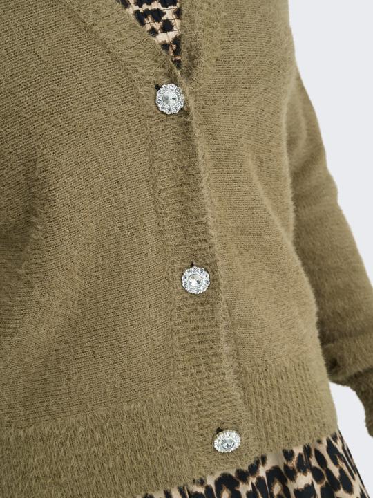 Immagine prodotto Only Vestibilità regolare Scollo a V Polsini a coste Cardigan Cardigan (M)