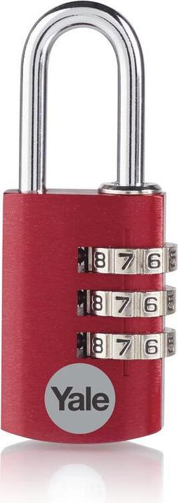 Actual product image Yale YE3CB/20/121/1/CO Padlock 20 mm Red Combination lock