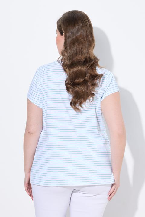 Produktbild Ulla Popken Bellieva-T-Shirts, 2er Pack, Halbarm, seitl. Raffung (56)