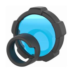 Ledlenser, Taschenlampe Zubehör, Farbfilter Blau 85.5mm für MT18