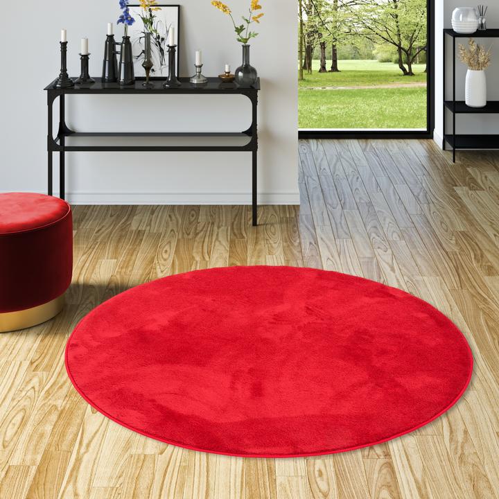 Actual product image Pergamon Luxus Super Soft Hochflor Langflor Teppich Melia Rund (120 x 120 cm)
