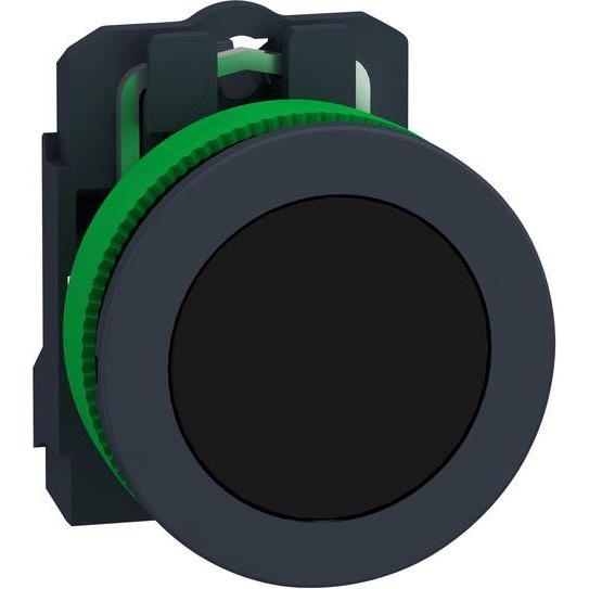 APC Electric Druckschalter, Schwarz, 1 Schliesser, Federrückführung von oben/unten, Taster + Schalter, Schwarz