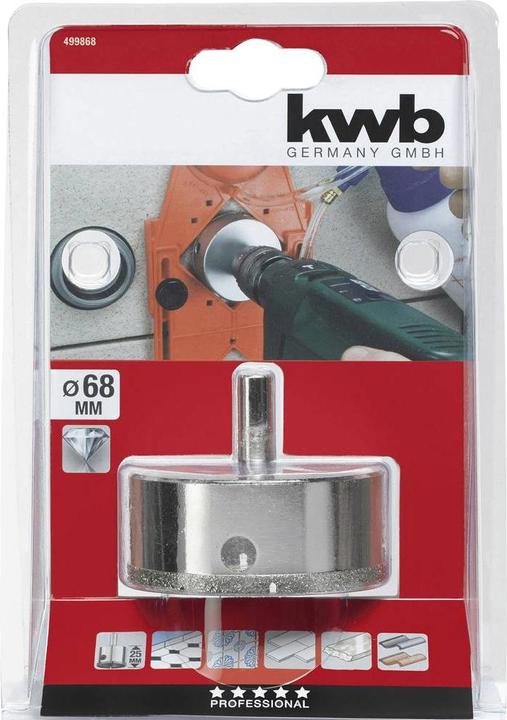 Actual product image kwb Diamond hole saw 68/25 Mm (68 mm)
