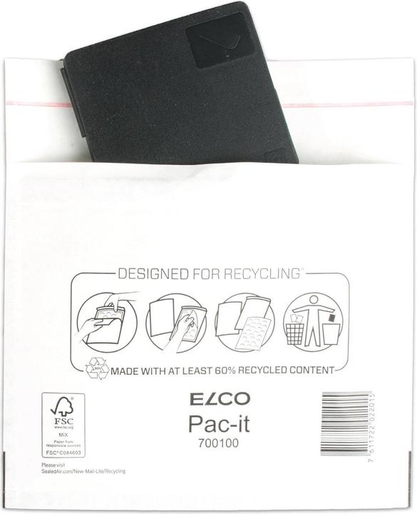 Actual product image Elco Bubble envelope CD 700100 white, 1 CD 200x170mm 100 pcs. (100 x)