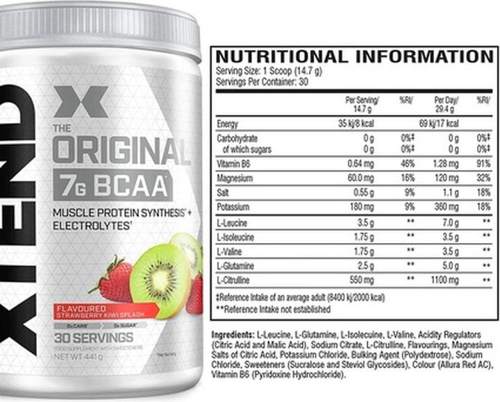 Produktbild Xtend Bcaa (441 g, 1x, Erdbeer, Kiwi)
