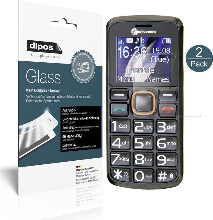 Dipos Displayschutz Anti-Shock (1 Stück, Amplicomms PowerTel M6300)