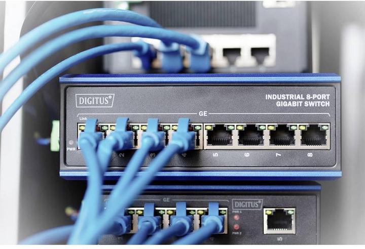 Productafbeelding Digitus Industriële 8-poorts Gigabit schakelaar (8 ports)