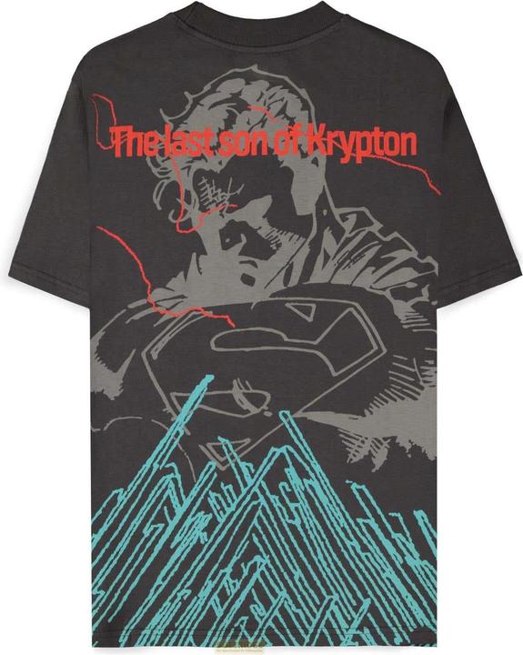 Produktbild Difuzed Superman - Dark Grey son of Krypton Men's Loose Fit T-shirt - M (M)
