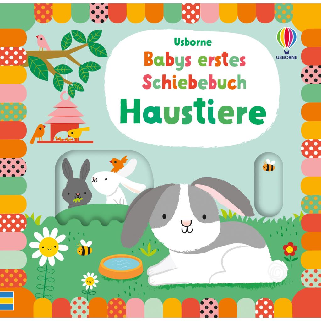 Thumbnail - Usborne Publishing, Babybücher, Babys erstes Schiebebuch: Haustiere (Deutsch)