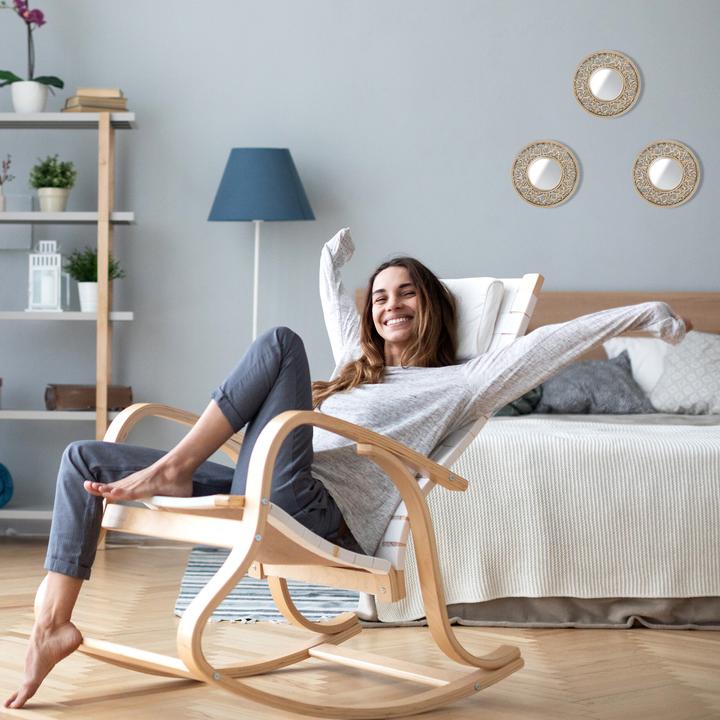 Productafbeelding Relaxdays 3x spiegel (25 x 1,5 x 25 cm)