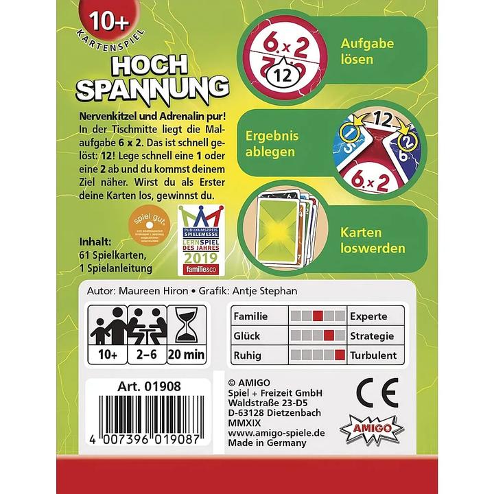 Actual product image Amigo High voltage (German, 2 - 6 Players)