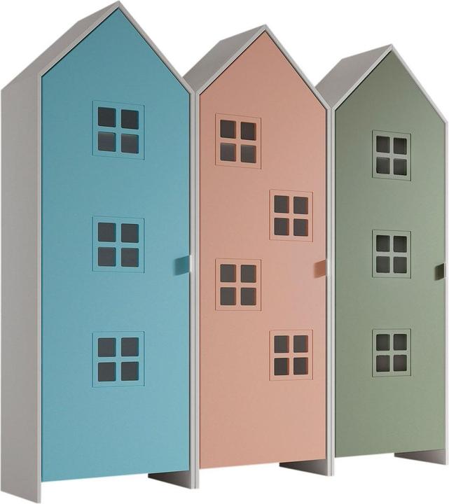 Rosa scuro, Turchese, Verde