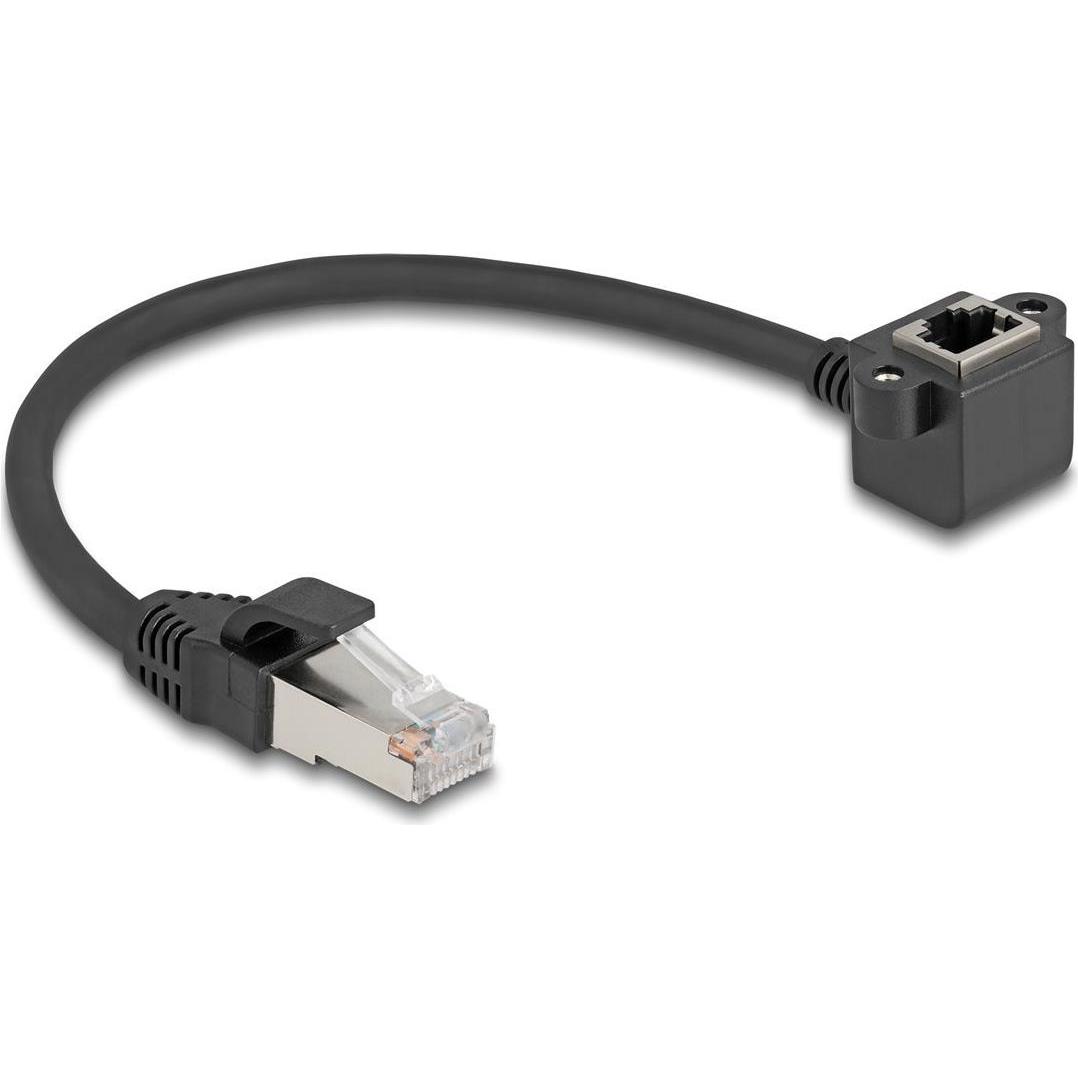 Thumbnail - Delock Netzwerk Verlängerungskabel RJ45 Stecker zu RJ45 Buch (F/UTP, CAT6, 0.25 m), Netzwerkkabel