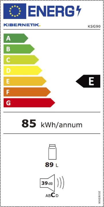 Energy Label Kibernetik KSG90 (89 l)