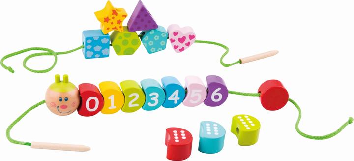 Actual product image Tooky Toy Caterpillar for threading, TY875