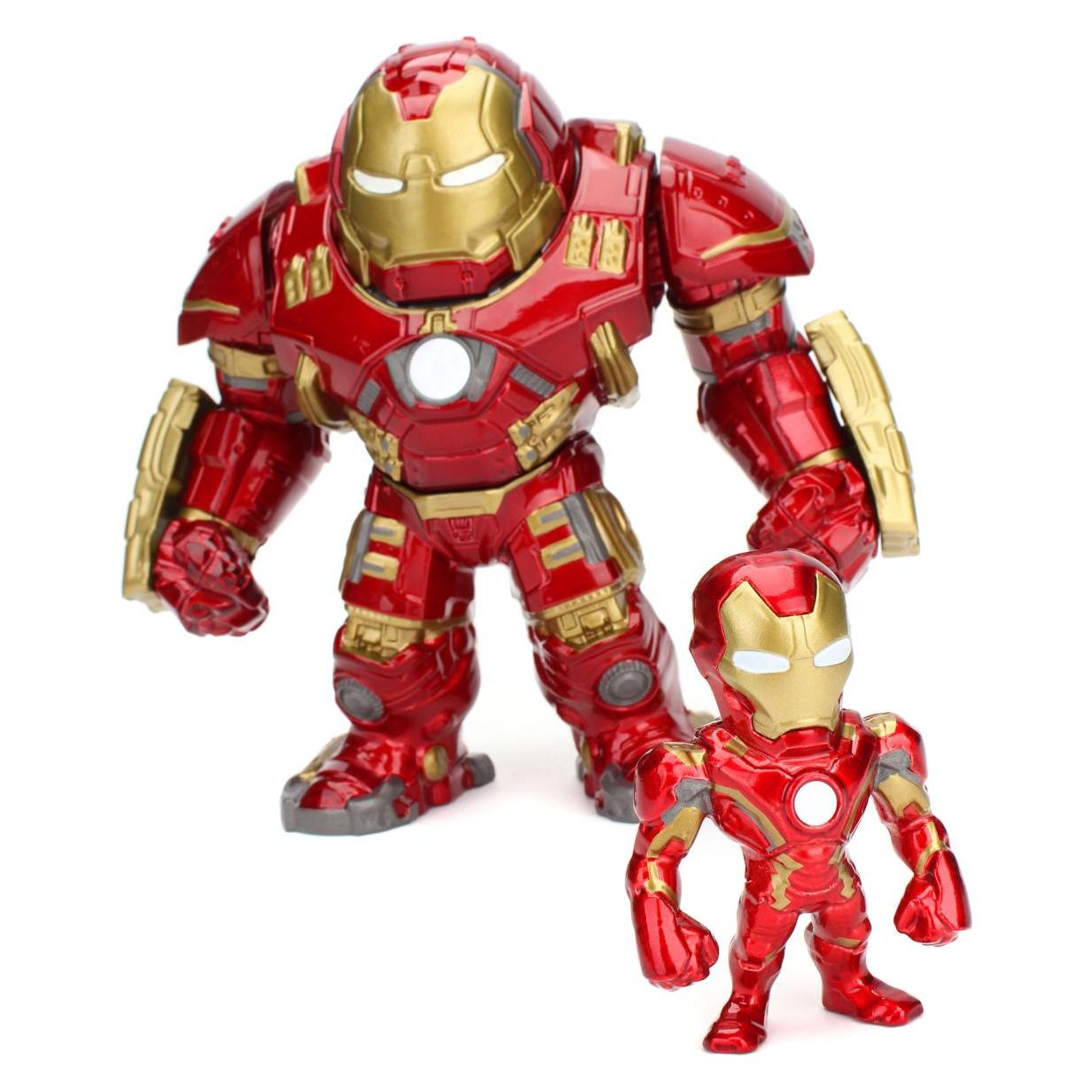 Jada Marvel Figuurtjes Métal Iron Man & Hulkbuster 5-15 Cm