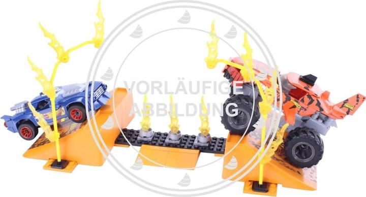 Produktbild Mega Construx Hot Wheels Monster Trucks Tiger Shark Crash Wettkampf