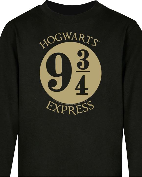 Produktbild Absolute Cult Harry Potter - Platform Chibi Gold Foil Kids Longsleeve - 124301 (158, 164)