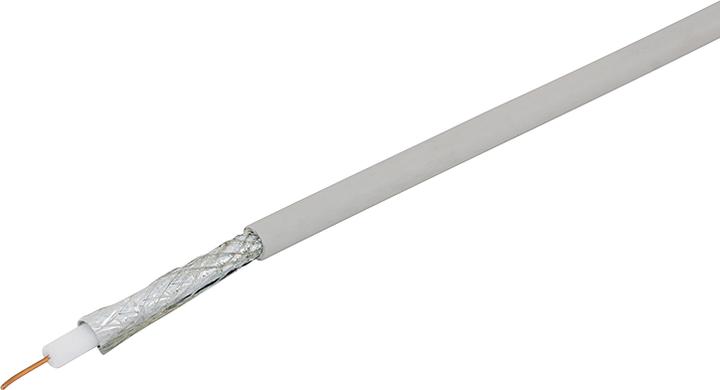 Actual product image Steffen Coaxial cable 2-way shielded grey coil 100m (Antenna cable)