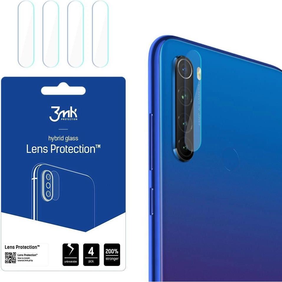 3Mk Trasparente Hybrid Glass Lens Protection For Xiaomi Redmi Note 8T (1 Pz., Xiaomi Redmi Note 8T), Pellicola Protettiva Smartphone,