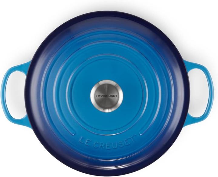 Produktbild Le Creuset Azure (Bräter + Schmortopf, Emaille, Gusseisen, 28 x 18.40 cm)