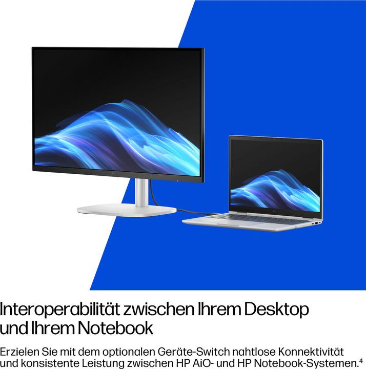 Image du produit HP Elite Studio 8 AiO Intel Core Ultra 7 265 60,45cm 23,8Zoll FHD 16GB 512GB/SSD W11P 3J Gar (DE) (Intel Core Ultra 7 265, 16 Go, 512 Go)