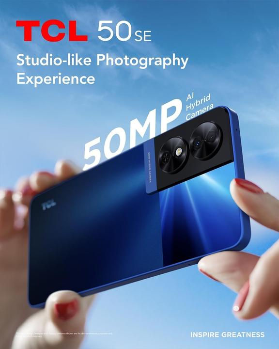 Actual product image TCL 50 SE (230 GB, Space grey, 6.78", Dual SIM, 4G)