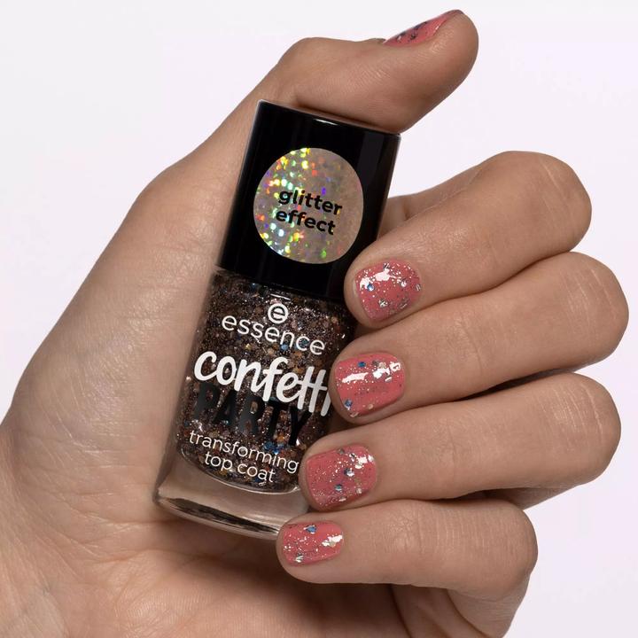 Actual product image essence Confetti Party (Multicoloured, Top coat)