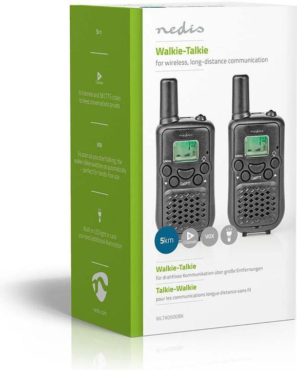 Actual product image Nedis WLTK0500BK - vysílačka, 5 km, 2 ks (5 km)