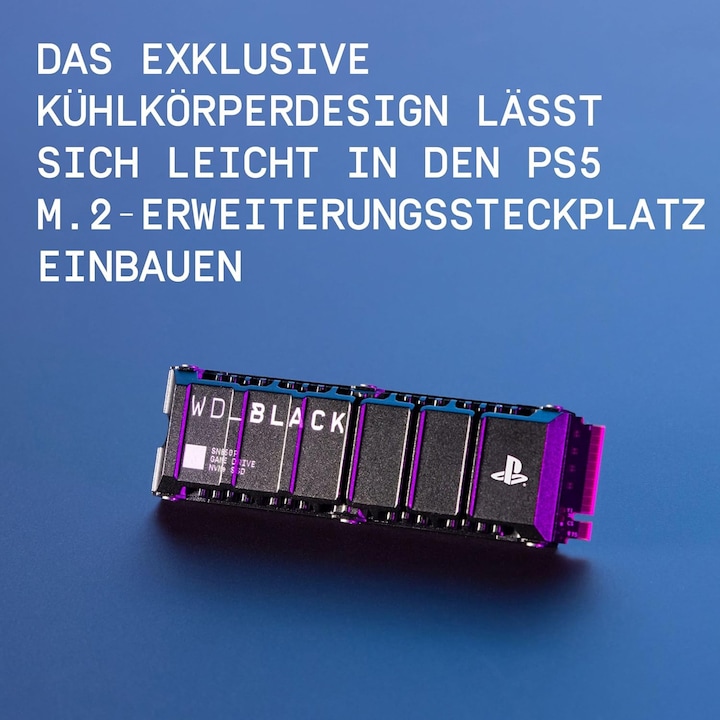 Produktbild WD Black SN850P mit Heatsink für PS5 (1000 GB, M.2 2280)