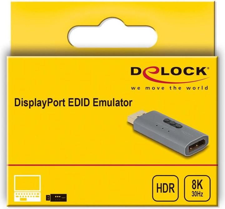 Produktbild Delock DisplayPort EDID Emulator 8K (6.28 cm)