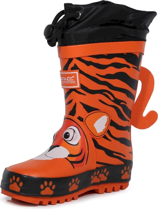 Actual product image Regatta Rubber Boots Mudplay Tiger Pattern (31)